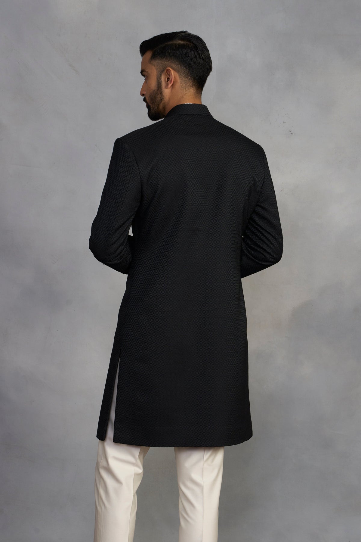 Gargee Designer's Suroor Noir Black Indowestern Set Gargee