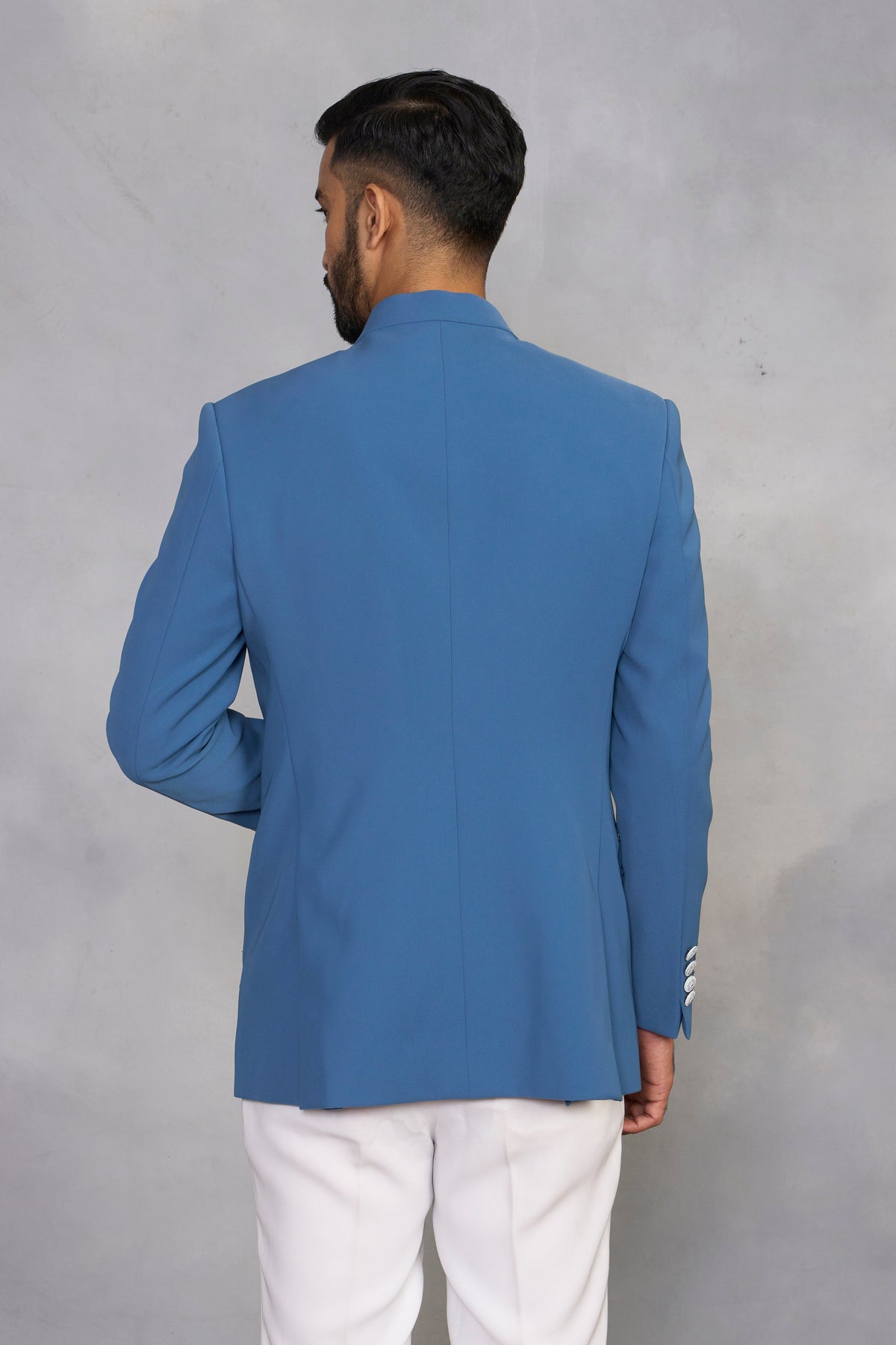 Gargee Designer's Rafiq Blue Jodhpuri Set Gargee