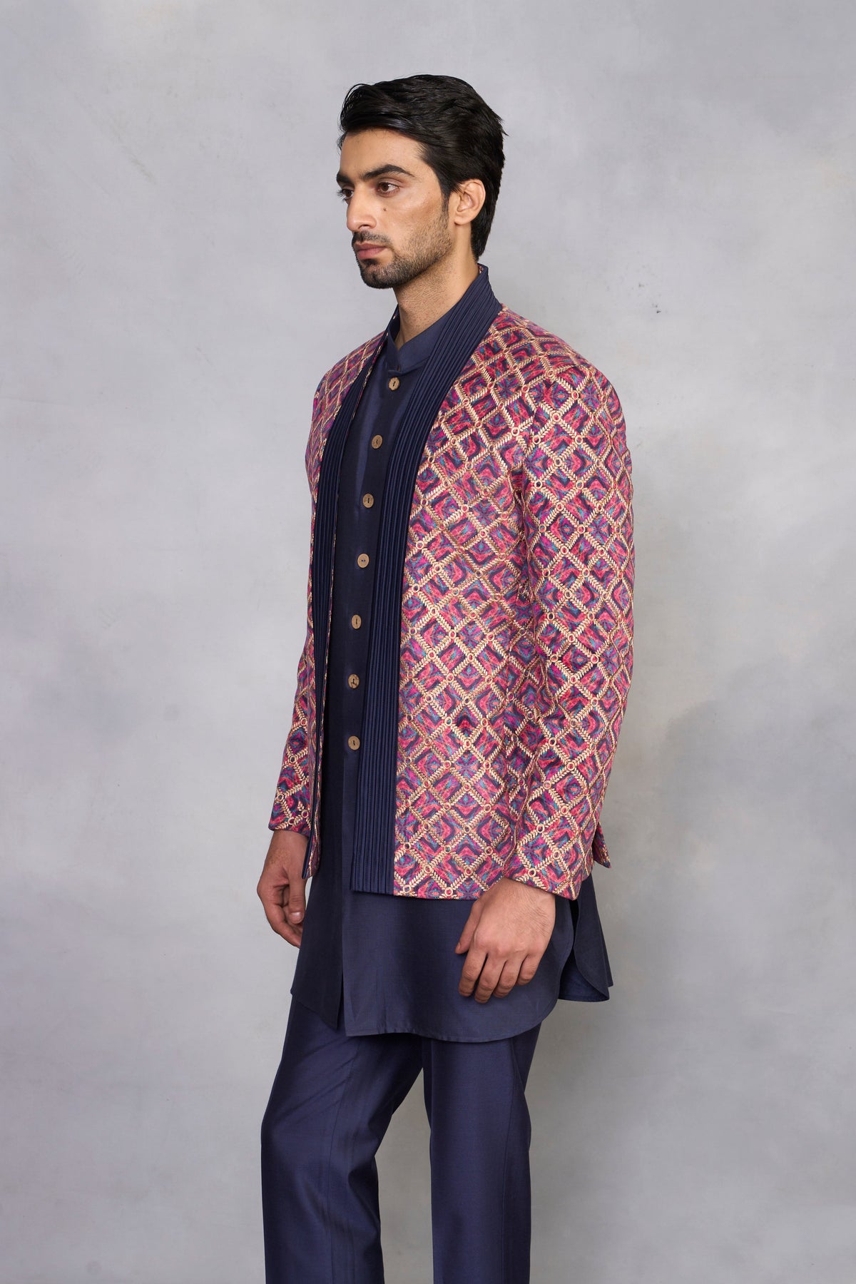 Gargee Designer's Sohbat Pink Jodhpuri Set Gargee
