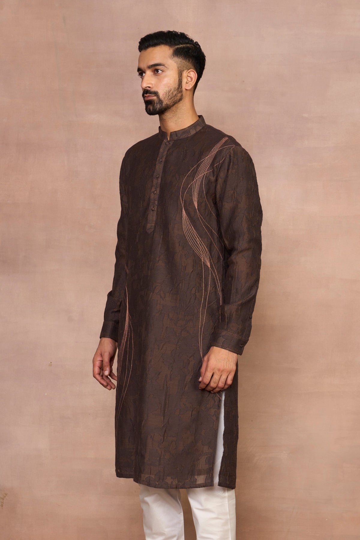 Gargee Designer's Aashiyana Brown Kurta Set Gargee