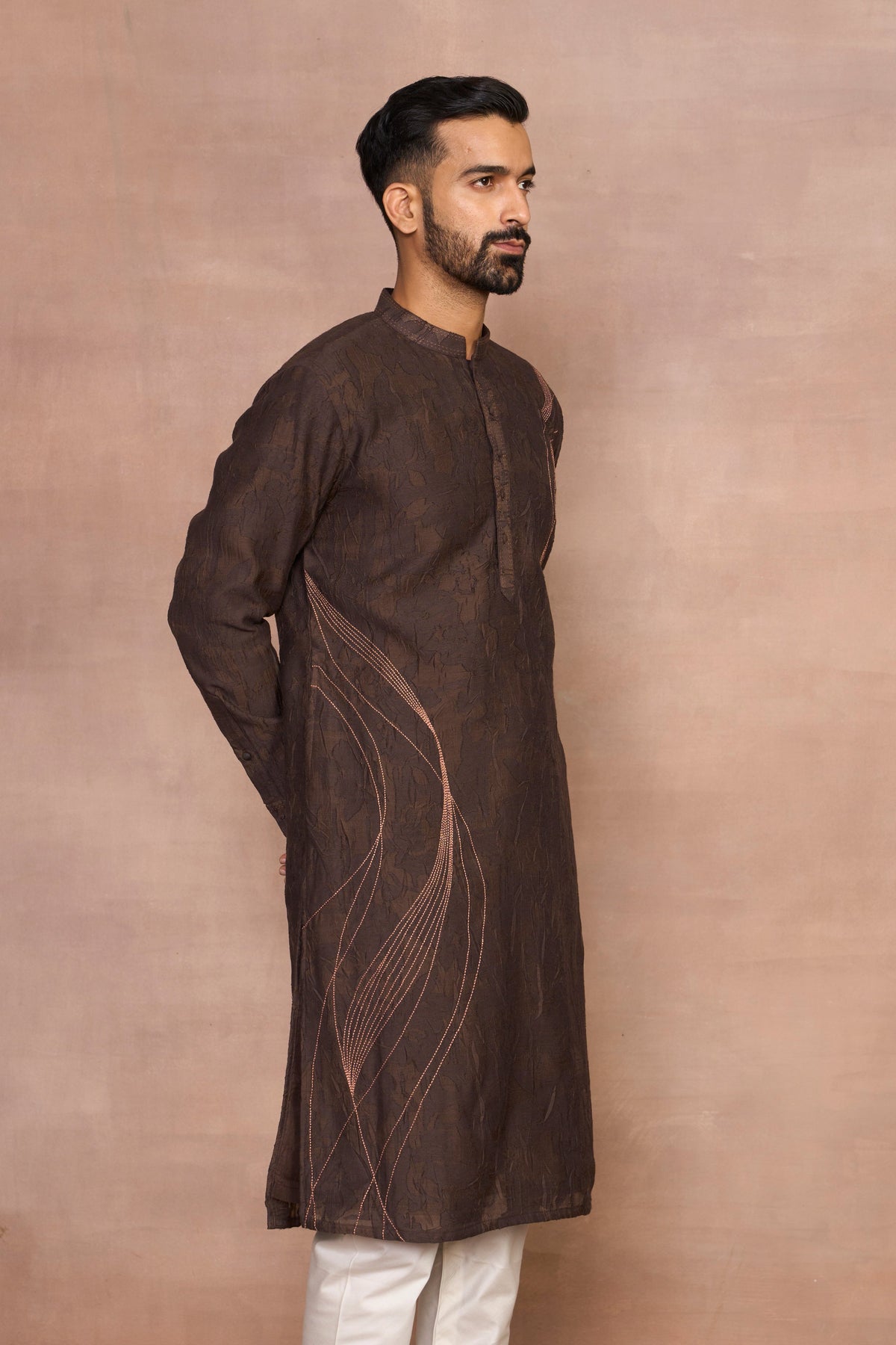 Gargee Designer's Aashiyana Brown Kurta Set Gargee