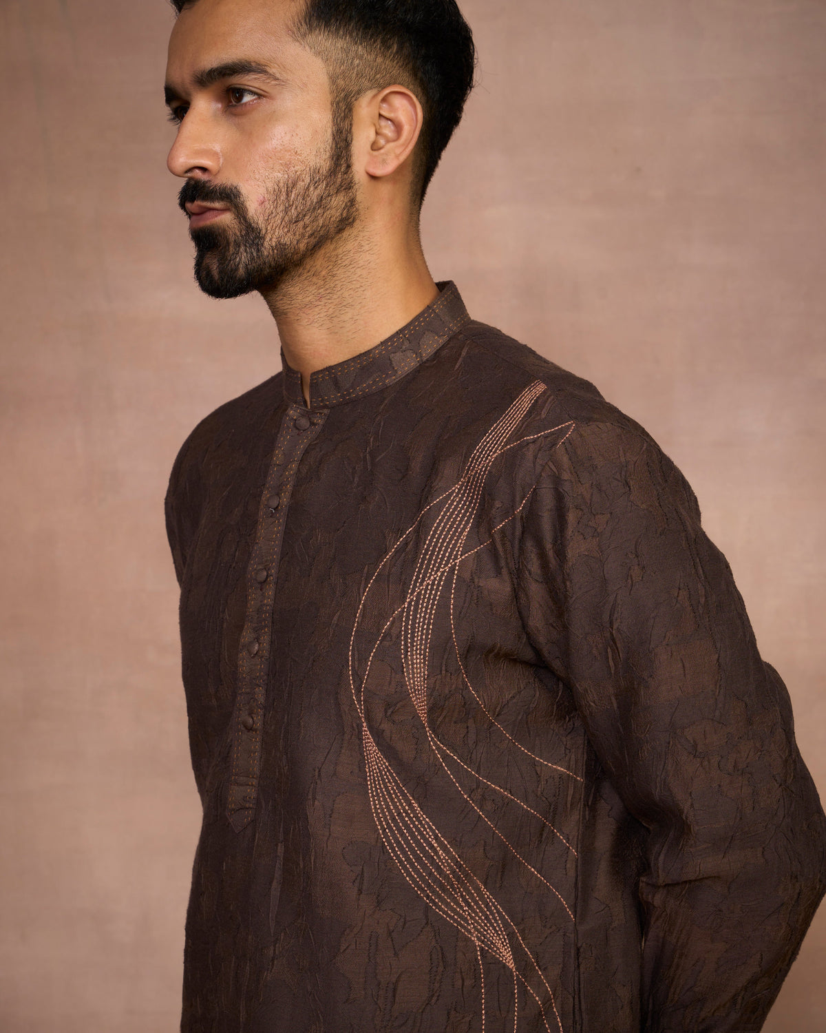 Gargee Designer's Aashiyana Brown Kurta Set Gargee