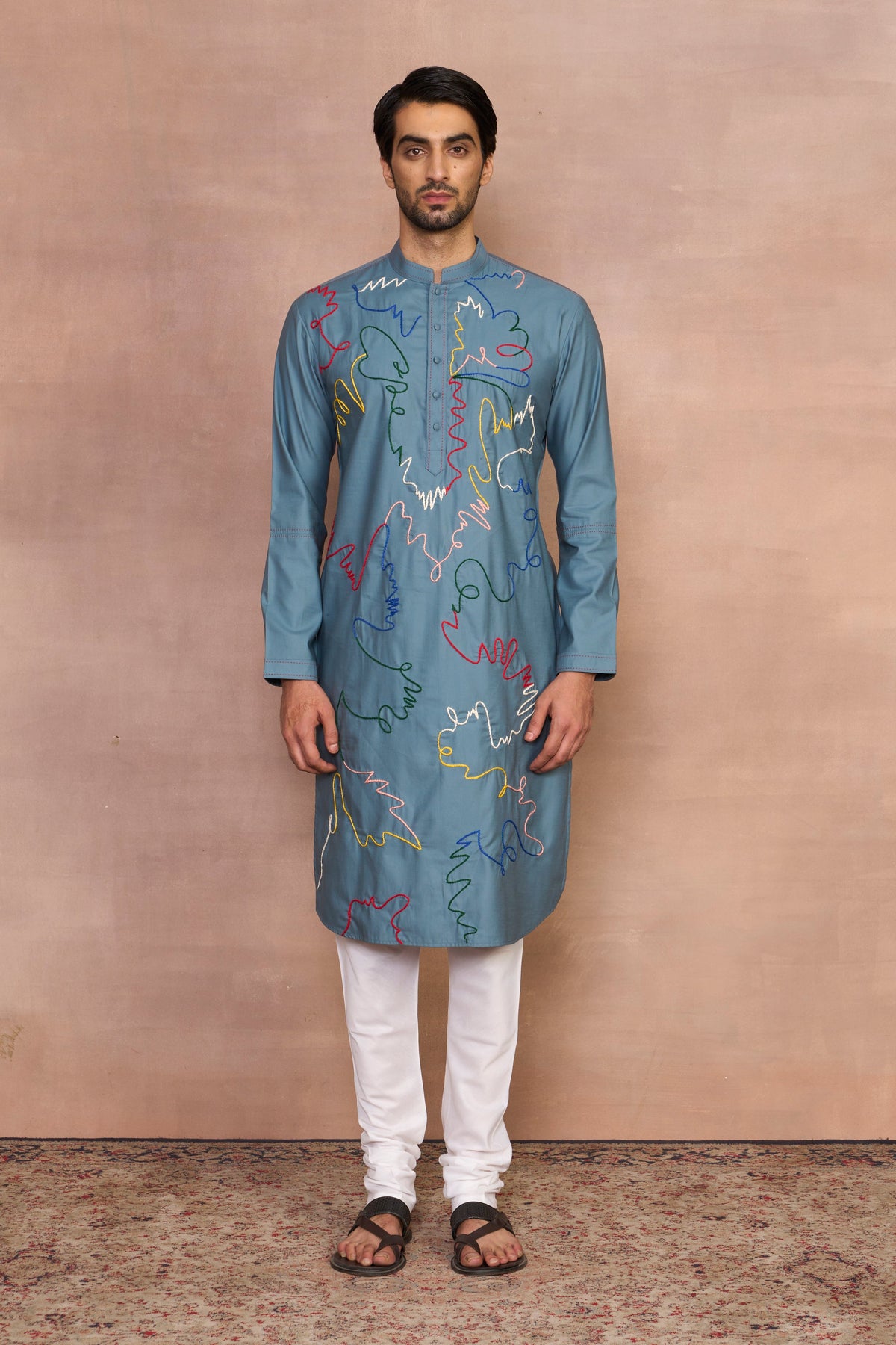 Gargee Designer's Parchai Multicolor Kurta Set Gargee