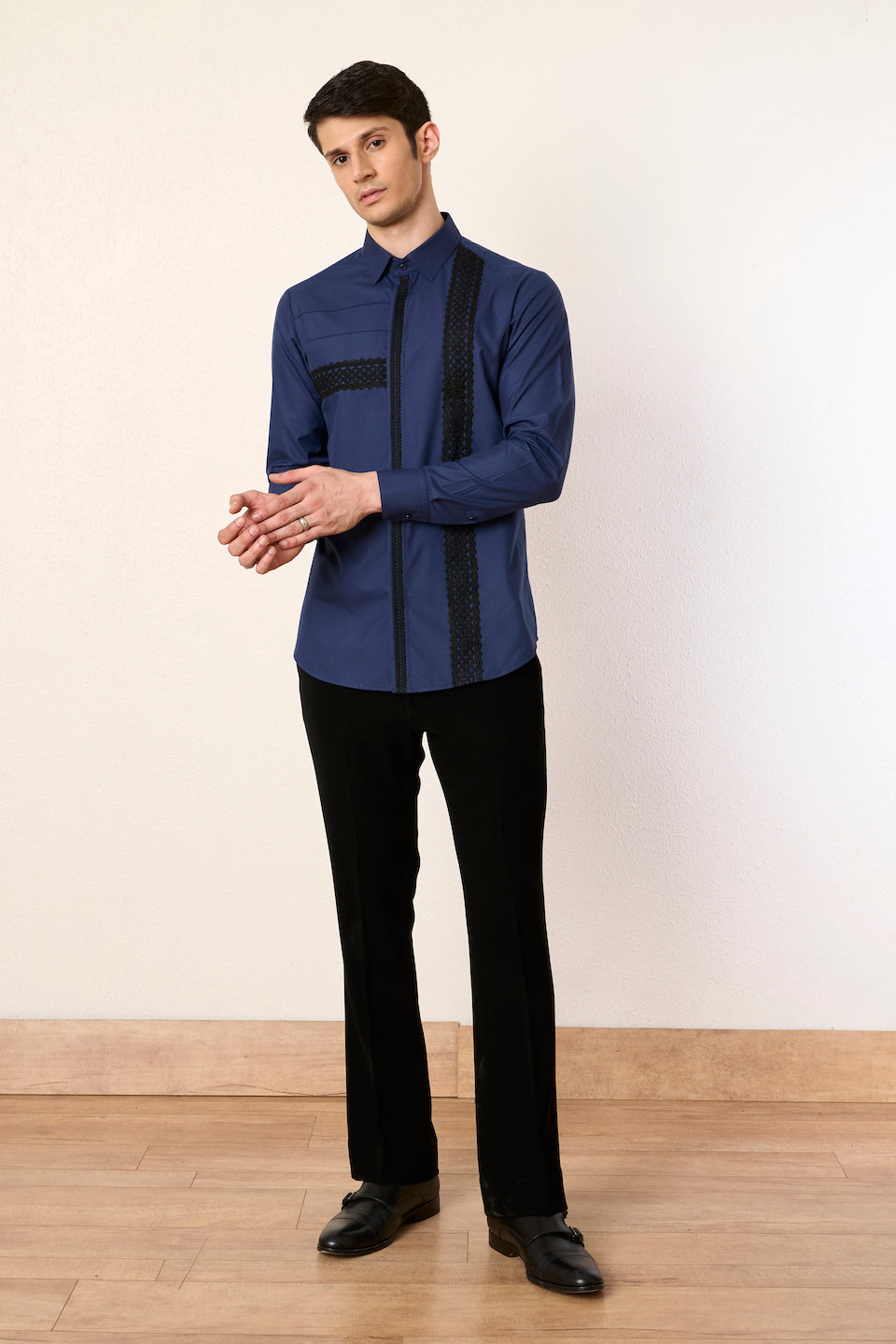 Gargee Designer's Midnight XY Lace Shirt Gargee
