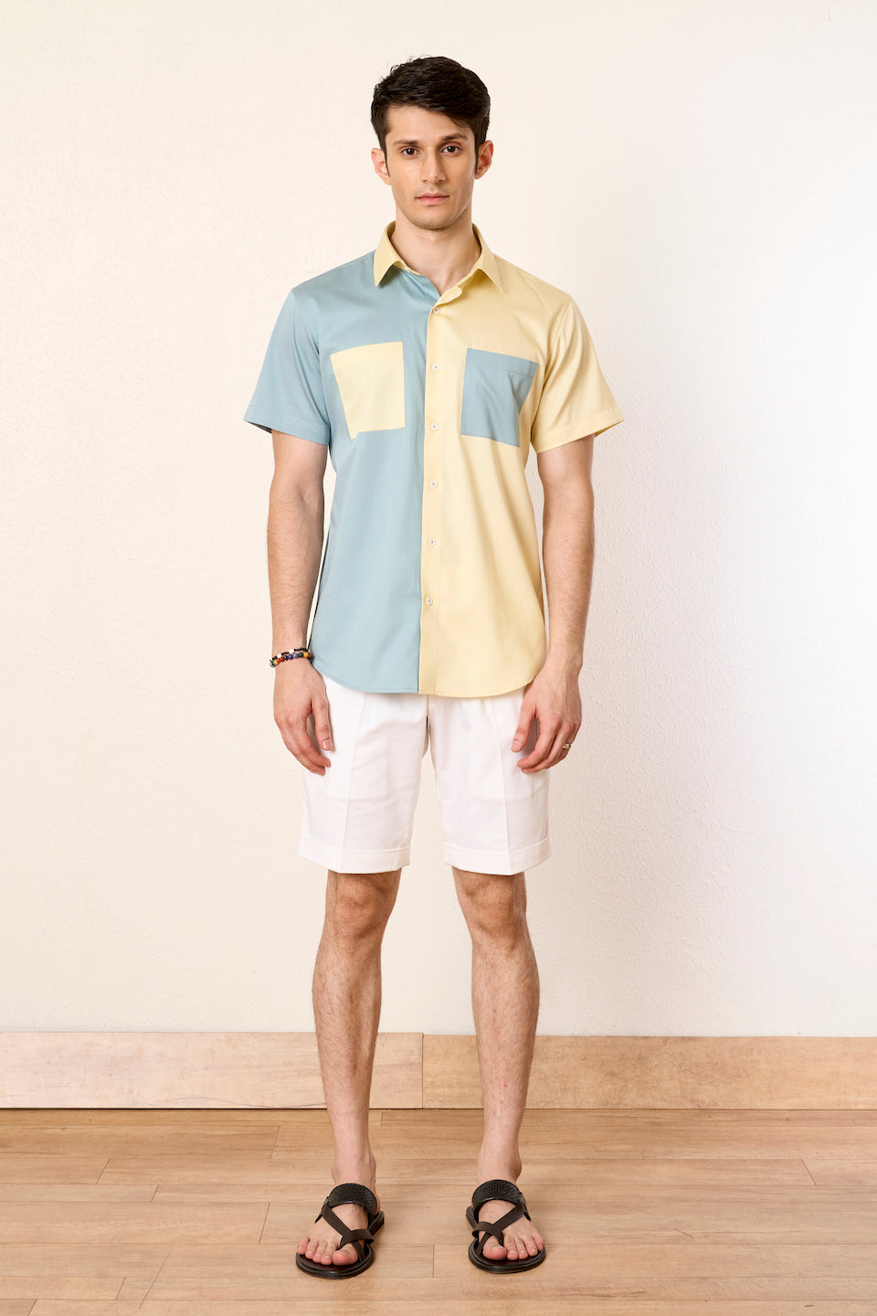 Gargee Designer's Teal Colorblock Equity Shirt Gargee