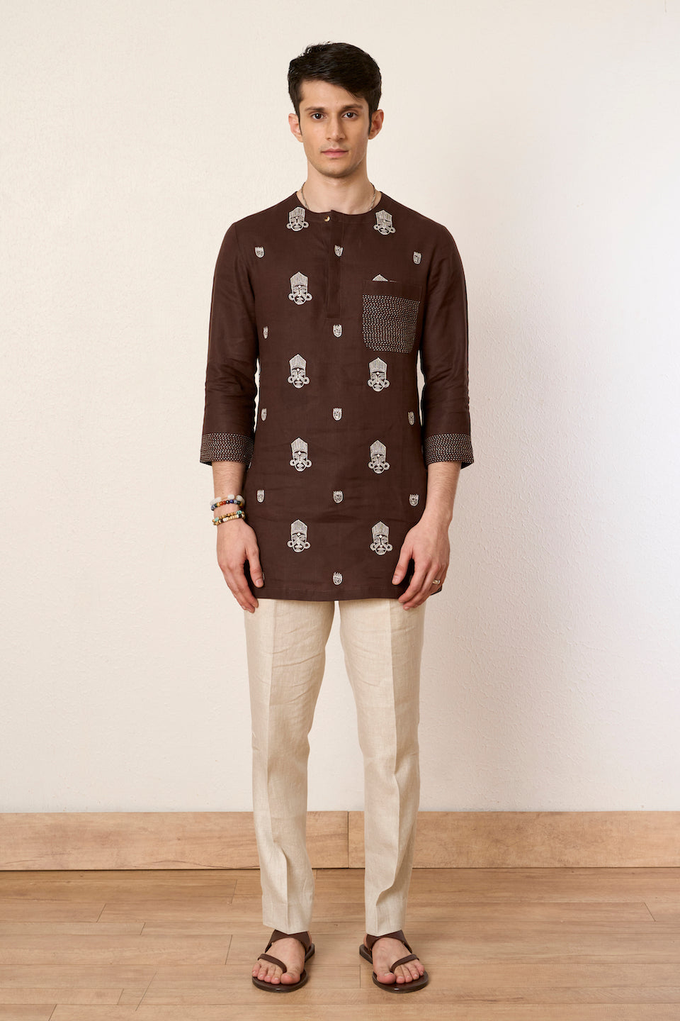 Gargee Designer's Brown Tribal Boutique Shirt Gargee
