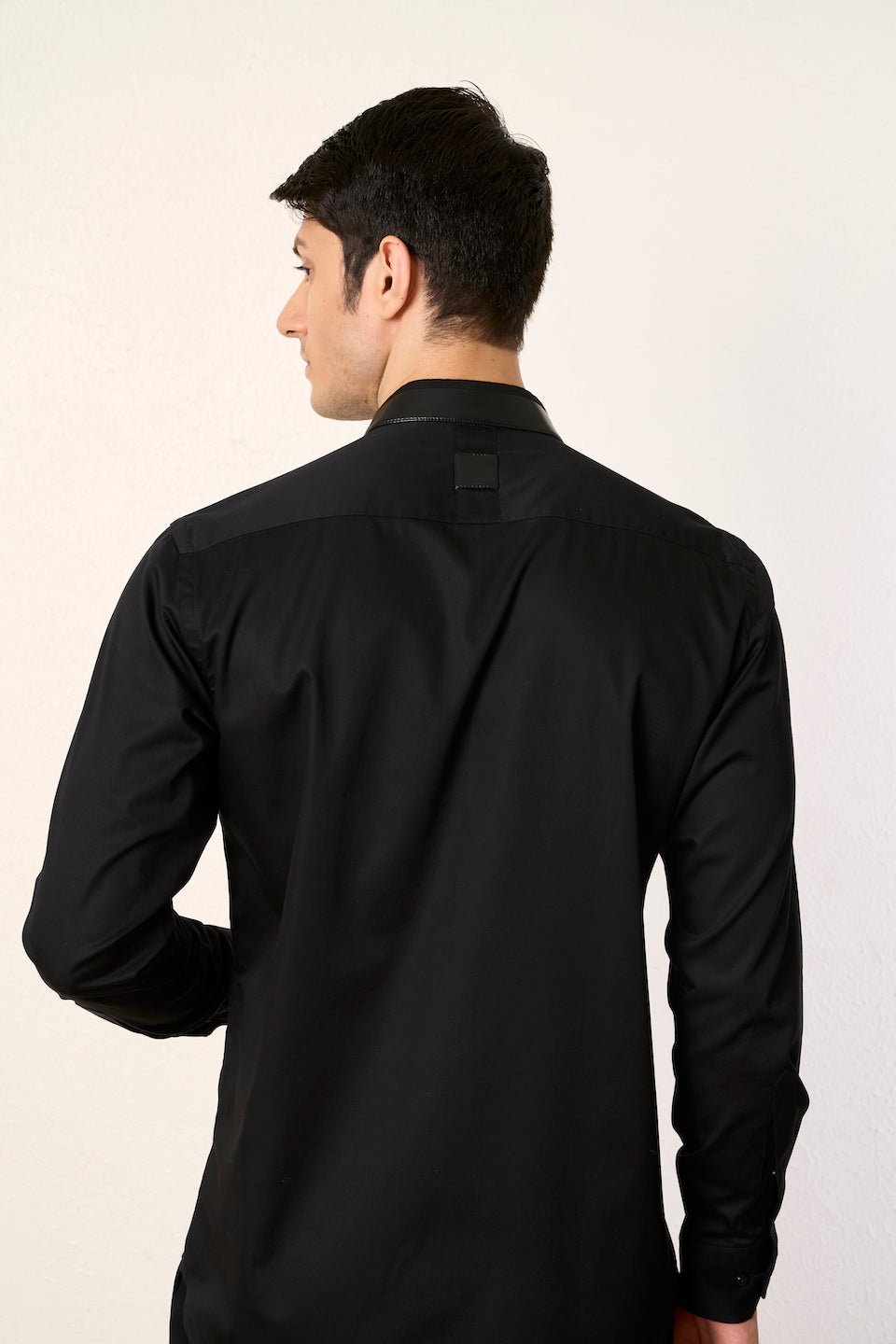 Gargee Designer's Black Lion Embroidered Shirt Gargee