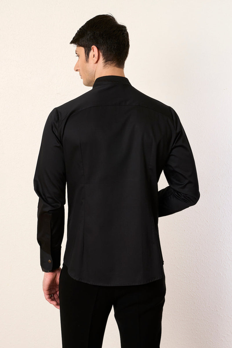 Gargee Designer's Black Bling Eyelet Shirt Gargee