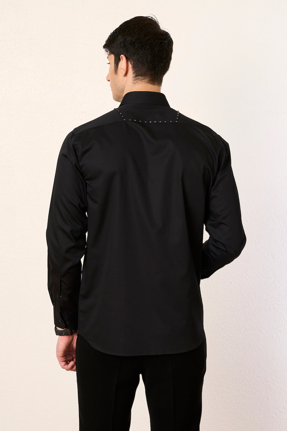 Gargee Designer's Black Jewel Yoke Shirt Gargee