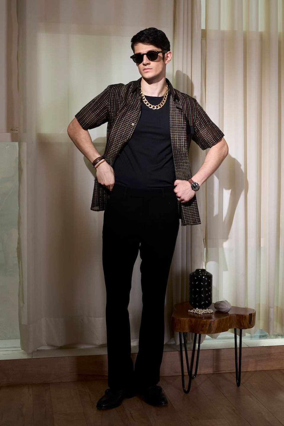 Gargee Designer's Black Urban Transy Shirt Gargee