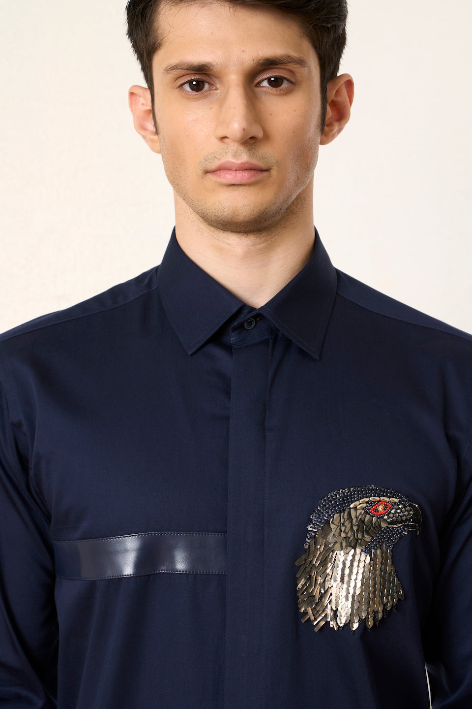 Gargee Designer's Blue Eagle Dress Shirt Gargee