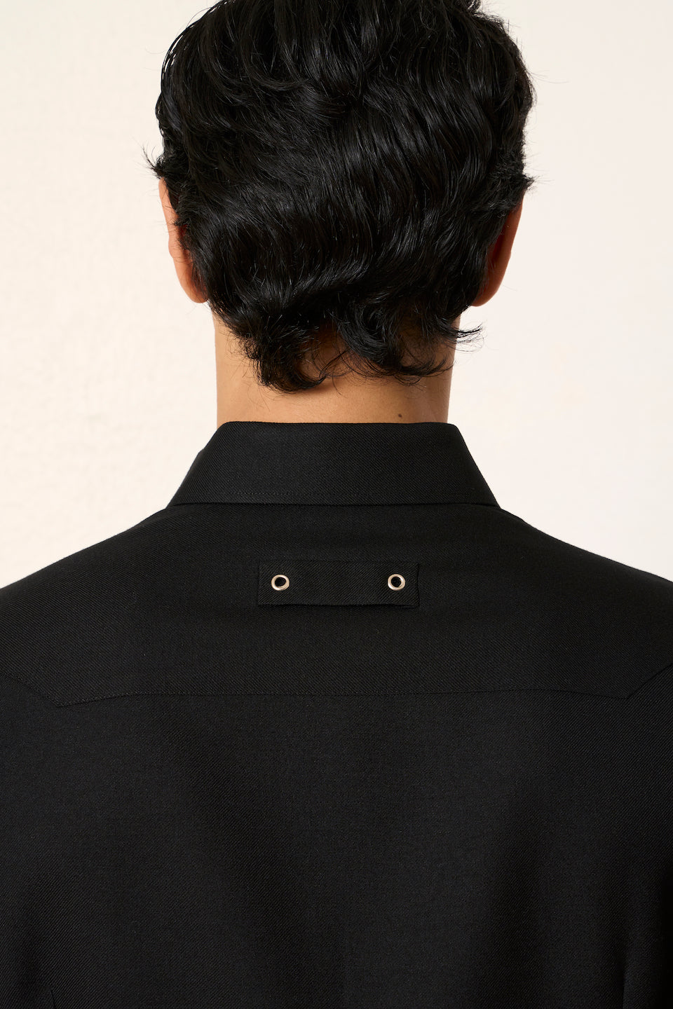 Gargee Designer's Black Vintage Piping Shirt Gargee