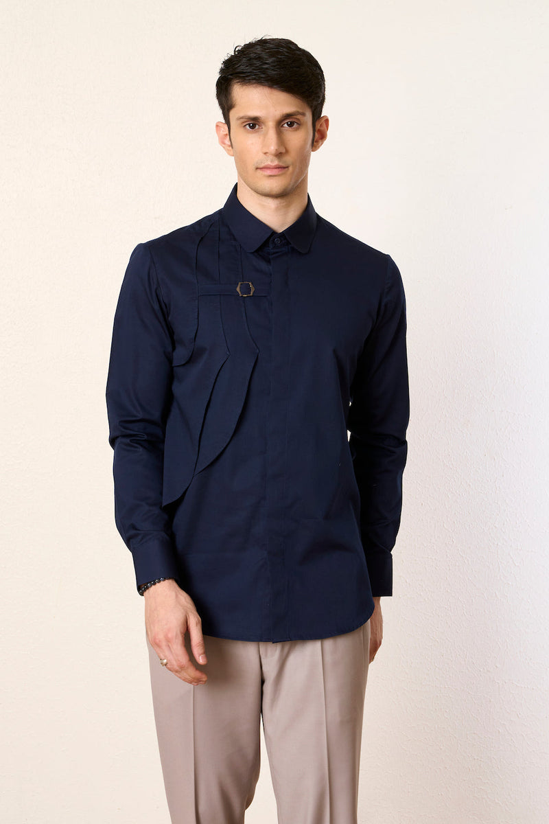 Gargee Designer's Midnight Urban Buckle Shirt Gargee