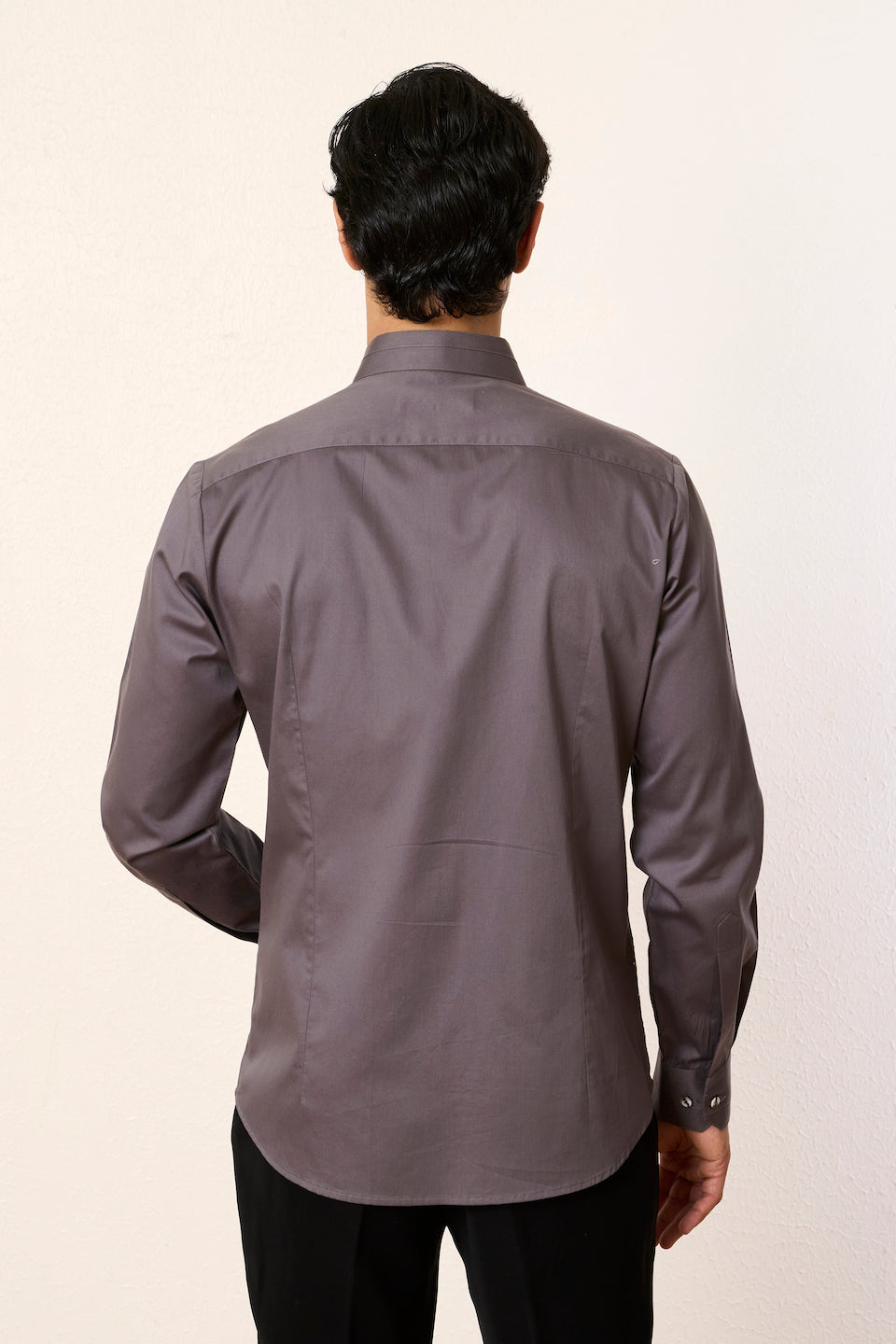 Gargee Designer's Grey Ripple Threadwork Shirt Gargee