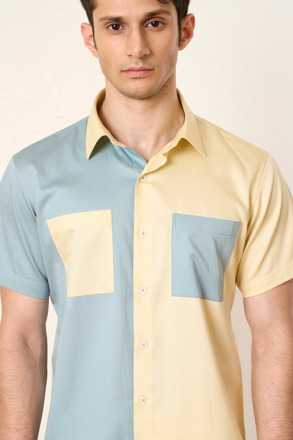 Gargee Designer's Teal Colorblock Equity Shirt Gargee