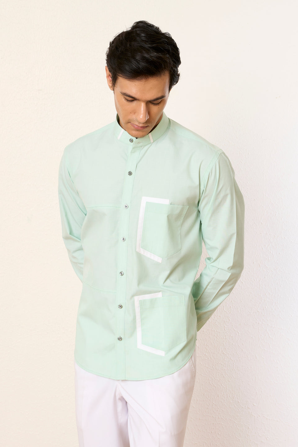 Gargee Designer's Mint Dual Pocket Shirt Gargee