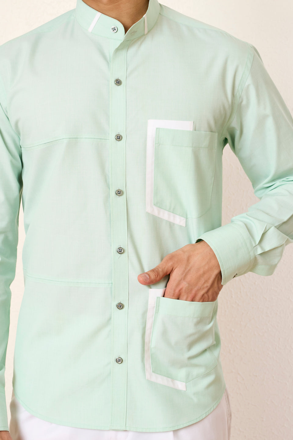 Gargee Designer's Mint Dual Pocket Shirt Gargee