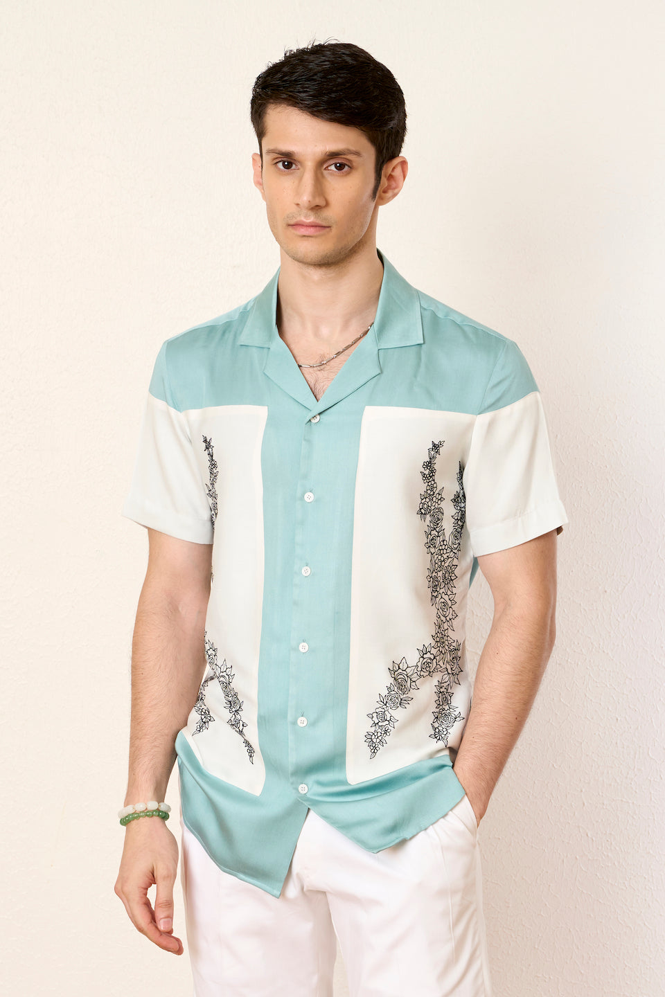 Gargee Designer's Tiffany Bloom Camp Shirt Gargee