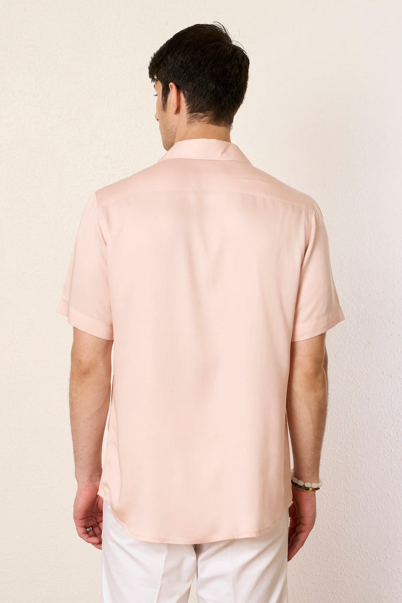 Gargee Designer's Peach Tropical Beach Shirt Gargee