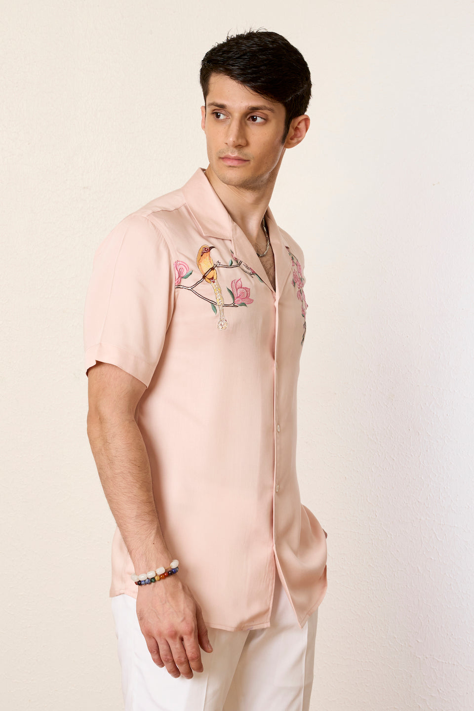 Gargee Designer's Peach Tropical Beach Shirt Gargee