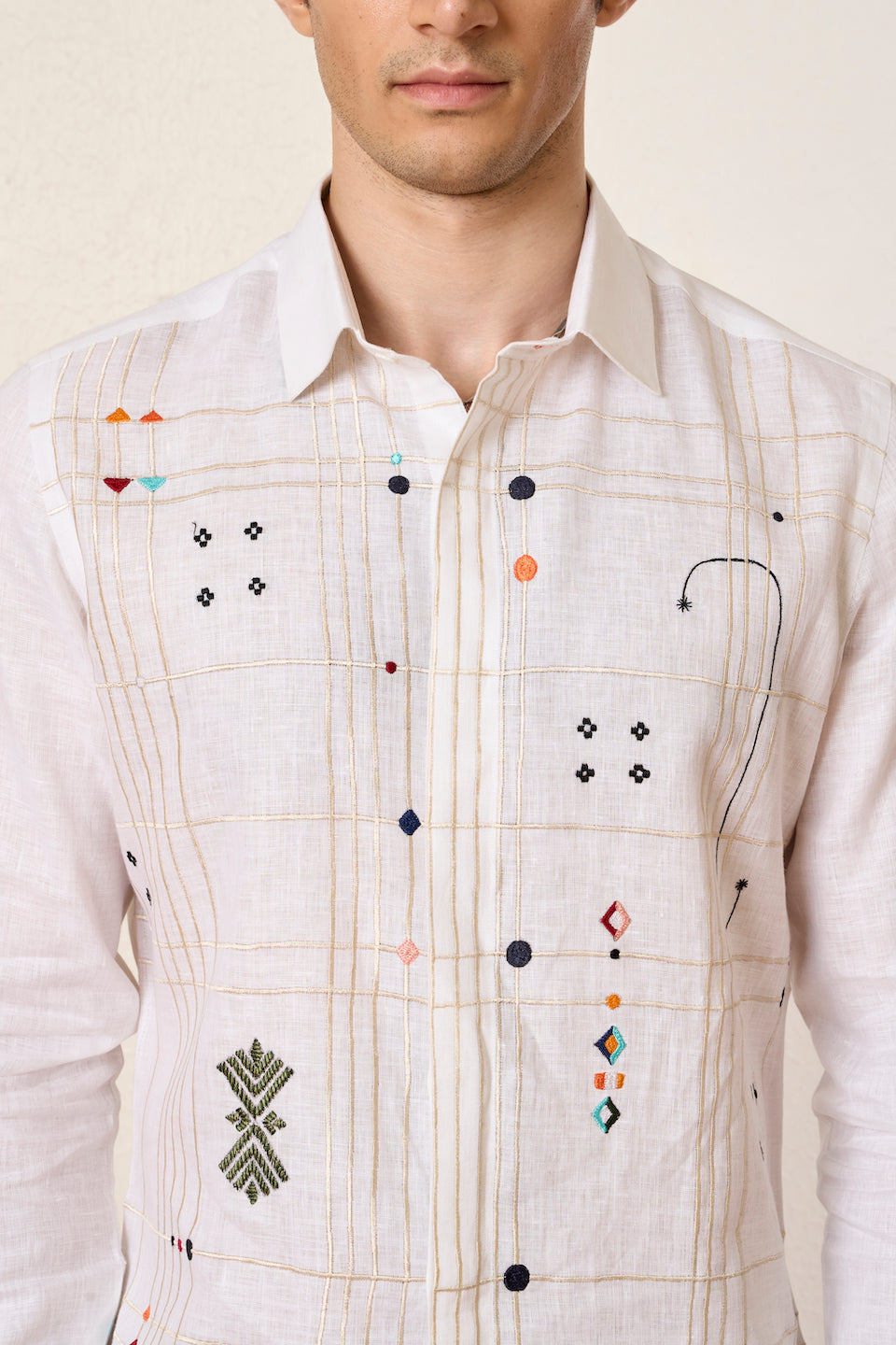 Gargee Designer's Colored Concept Chalk Shirt Gargee