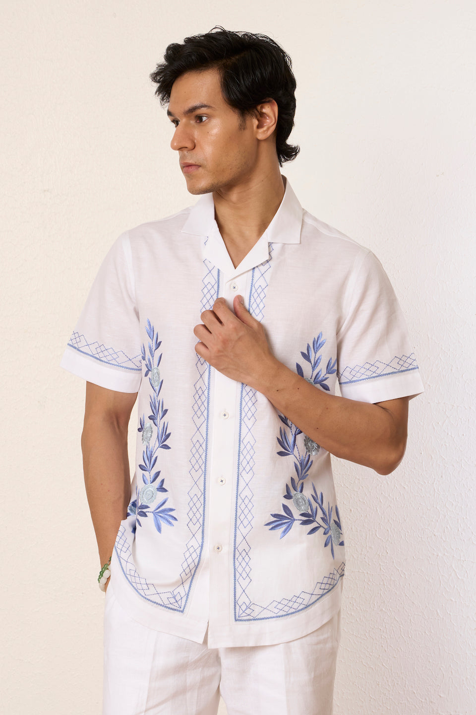 Gargee Designer's White Urban Petal Shirt Gargee