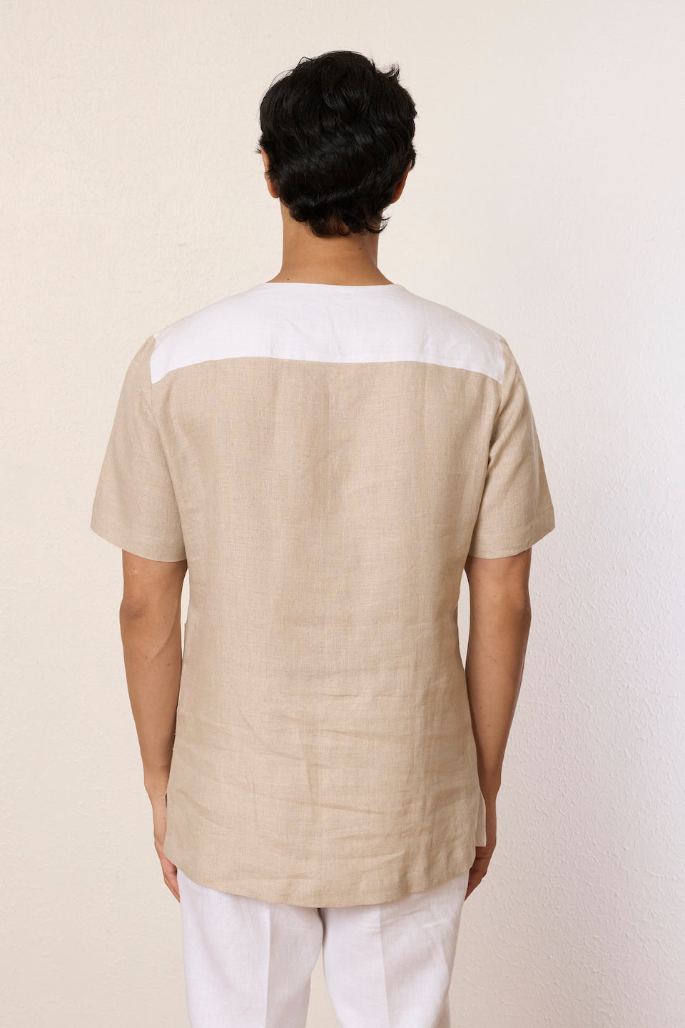 Gargee Designer's Natural Off-centre Kurta Shirt Gargee