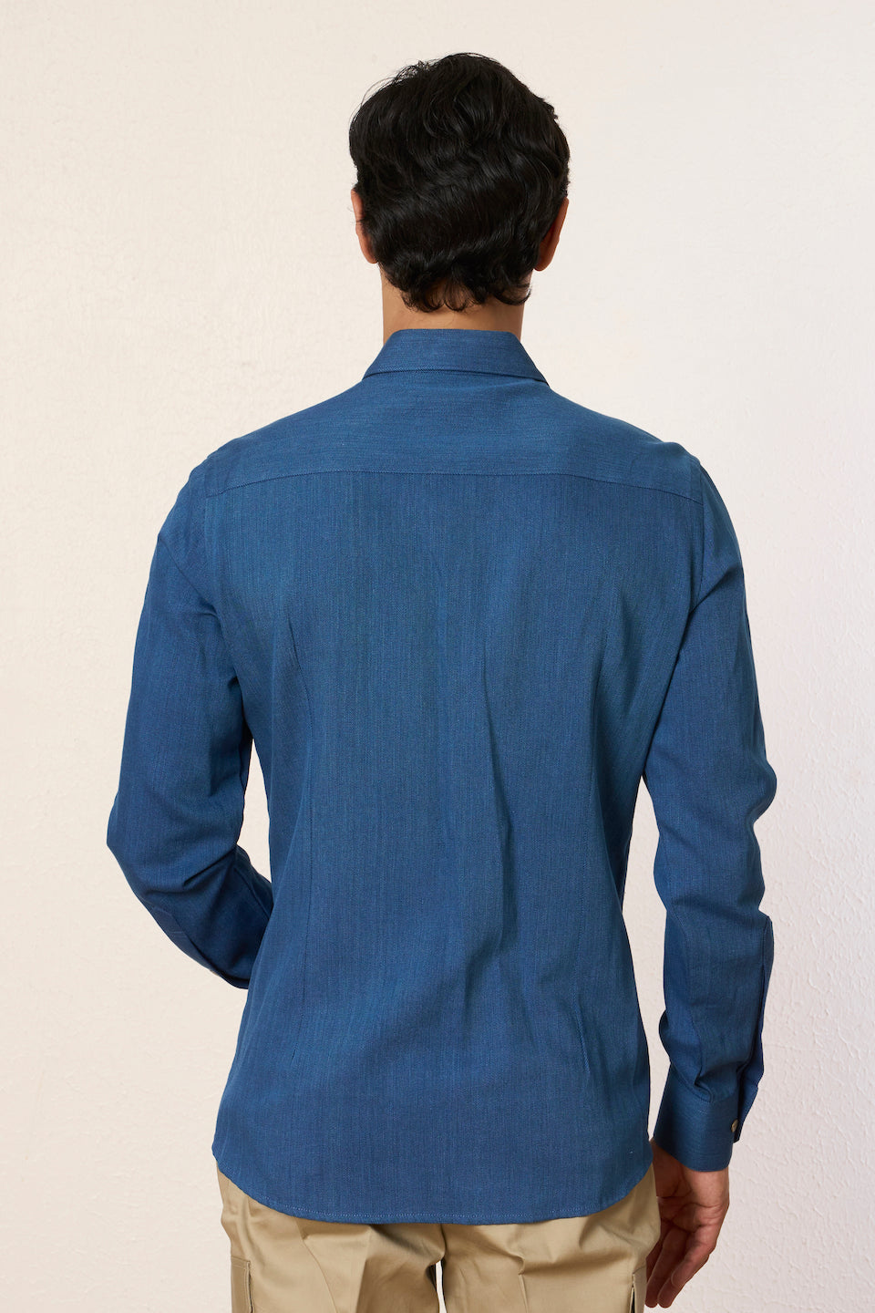 Gargee Designer's Denim Partition Stitched Shirt Gargee