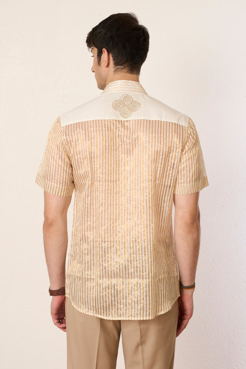 Gargee Designer's Gold Festive Camp Shirt Gargee