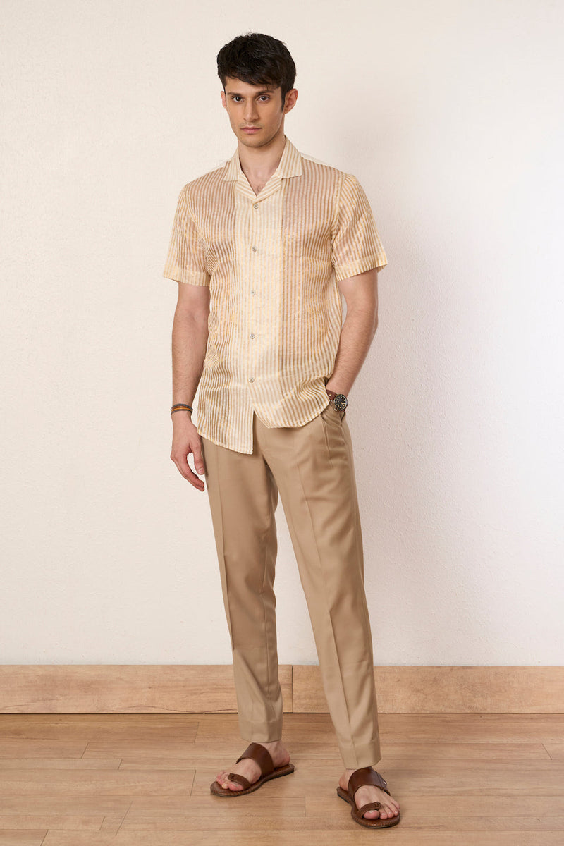 Gargee Designer's Gold Festive Camp Shirt Gargee