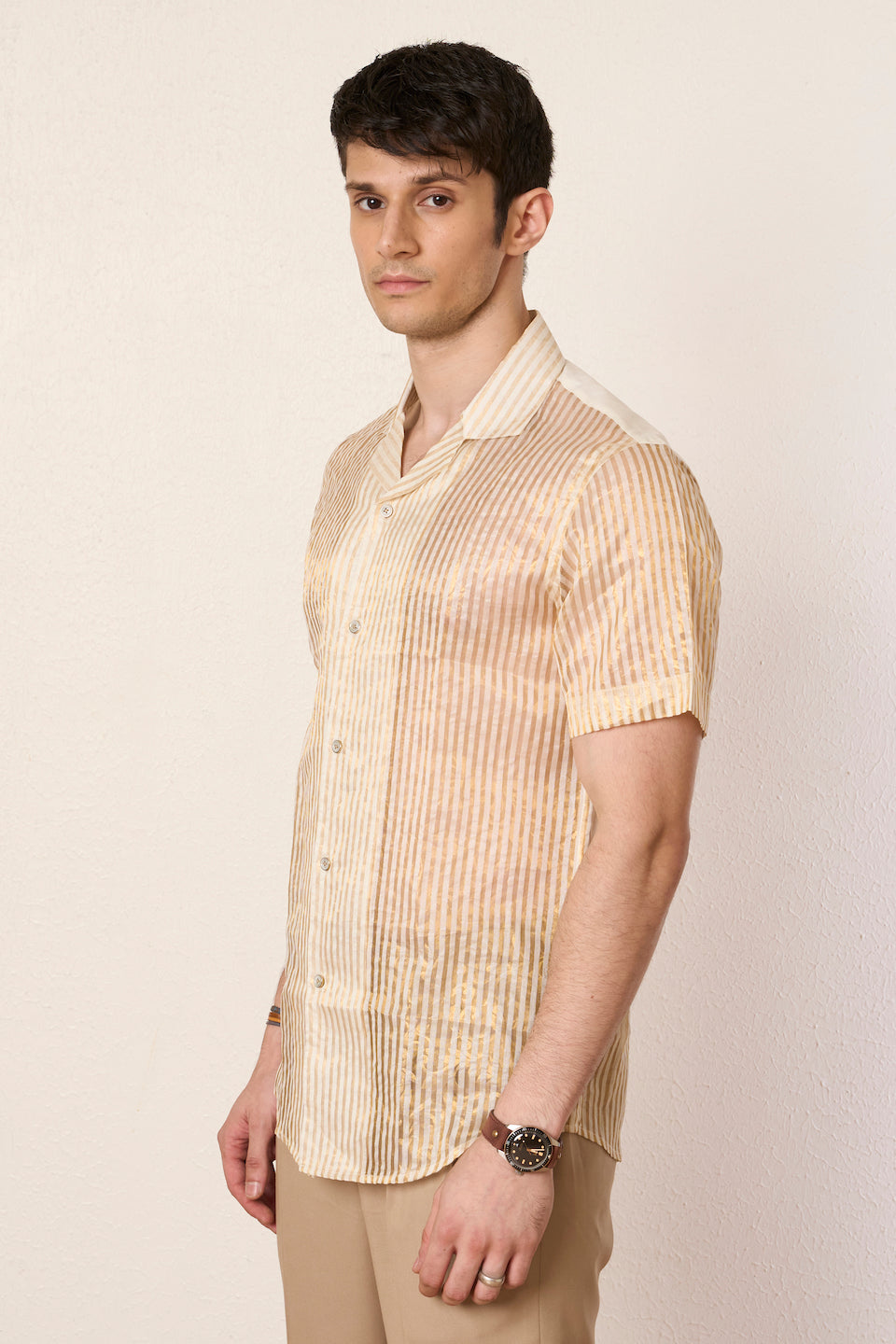 Gargee Designer's Gold Festive Camp Shirt Gargee