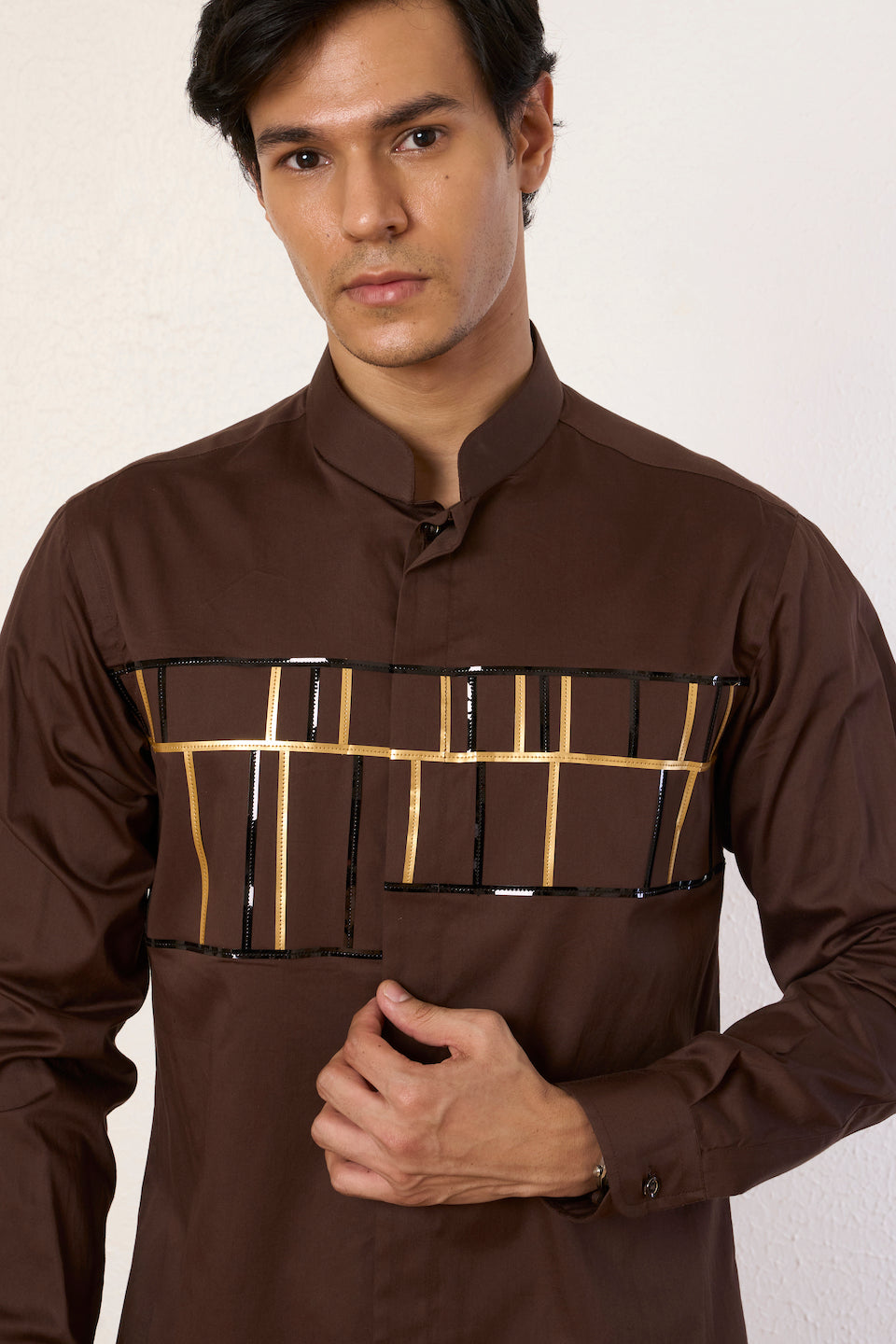 Gargee Designer's Brown Regal Rave Shirt Gargee