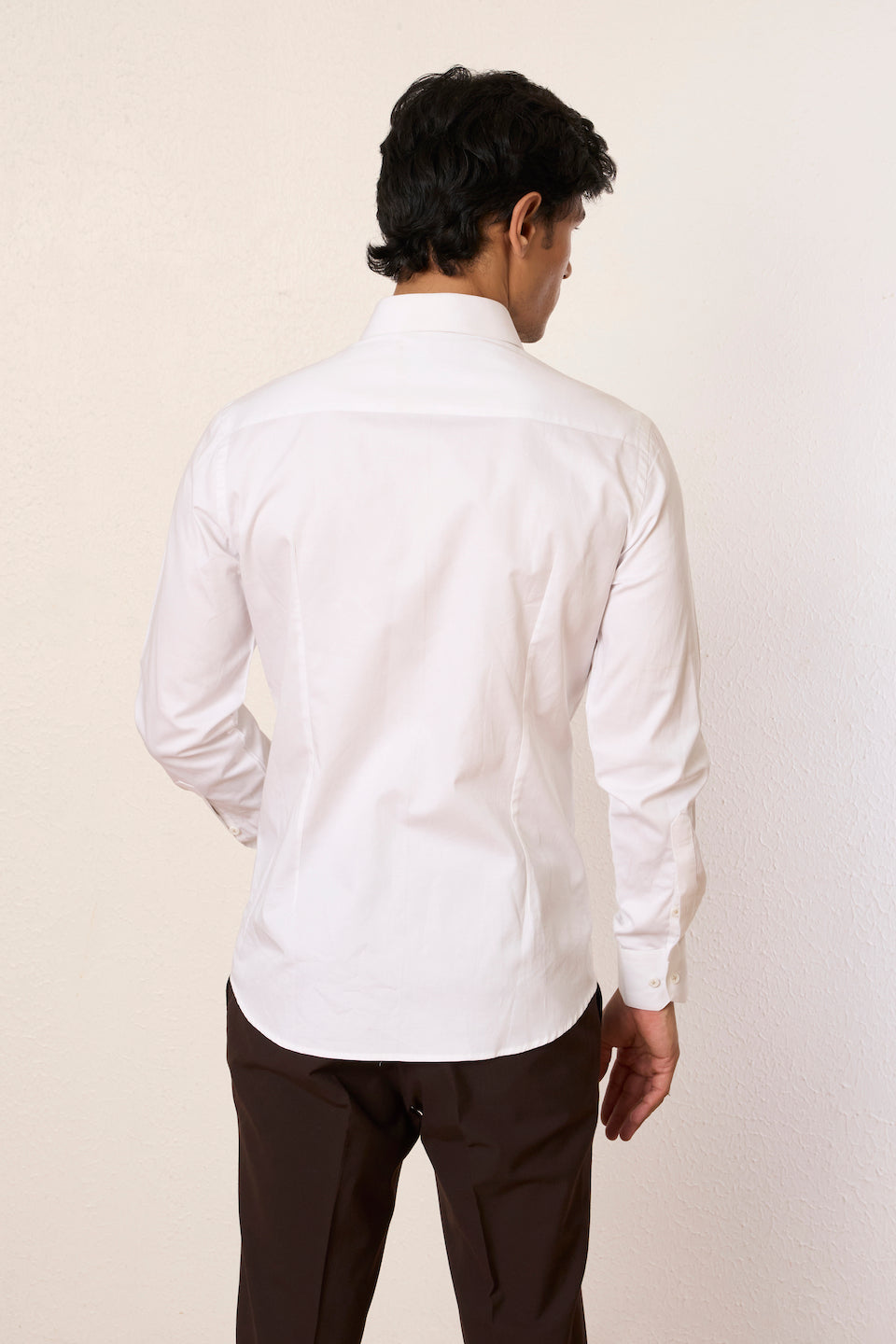 Gargee Designer's White Panelled Band Shirt Gargee