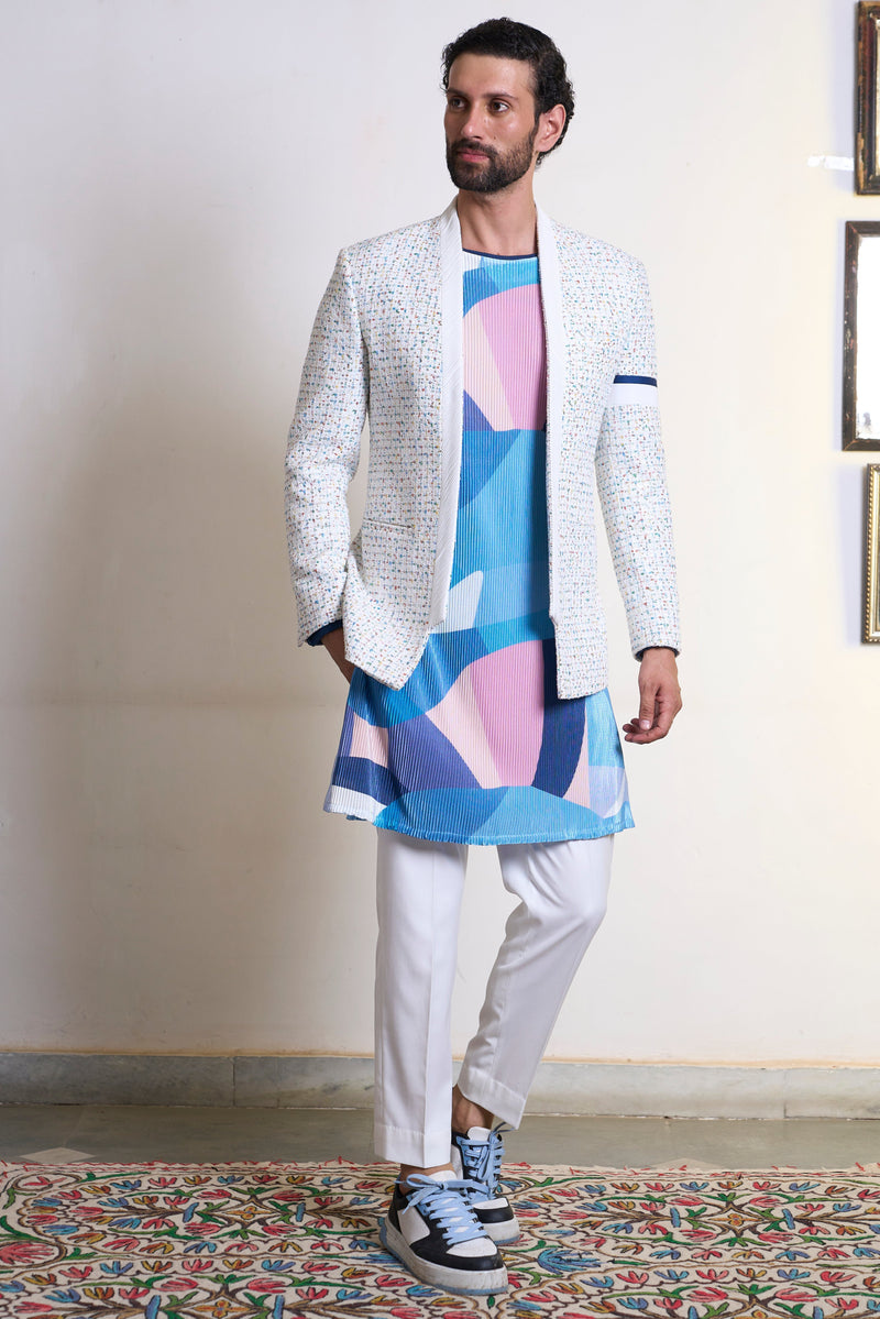 Gargee Designer's Aasmani Azara Jodhpuri Set Gargee