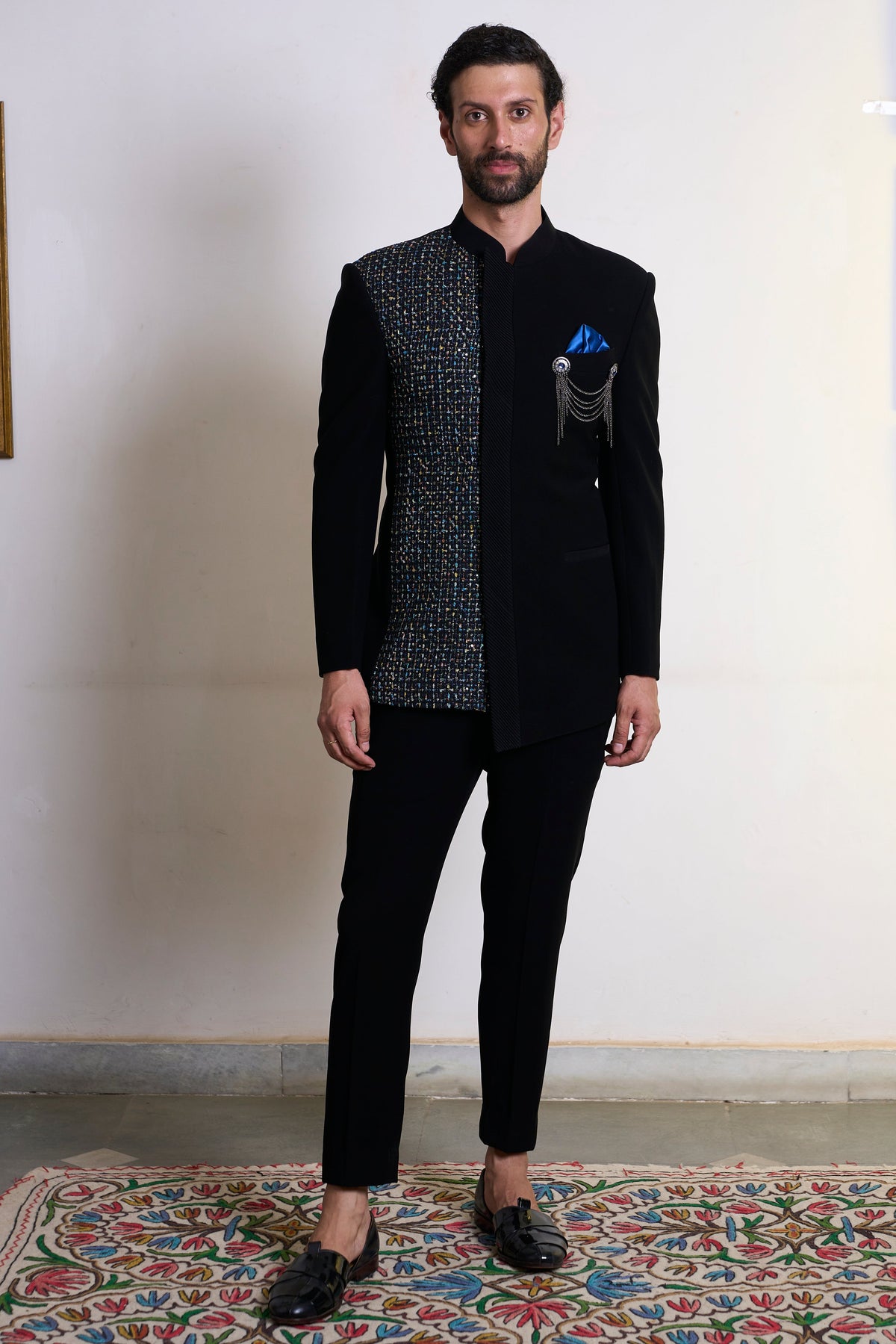 Gargee Designer's Satrangi Kala Jodhpuri Set Gargee