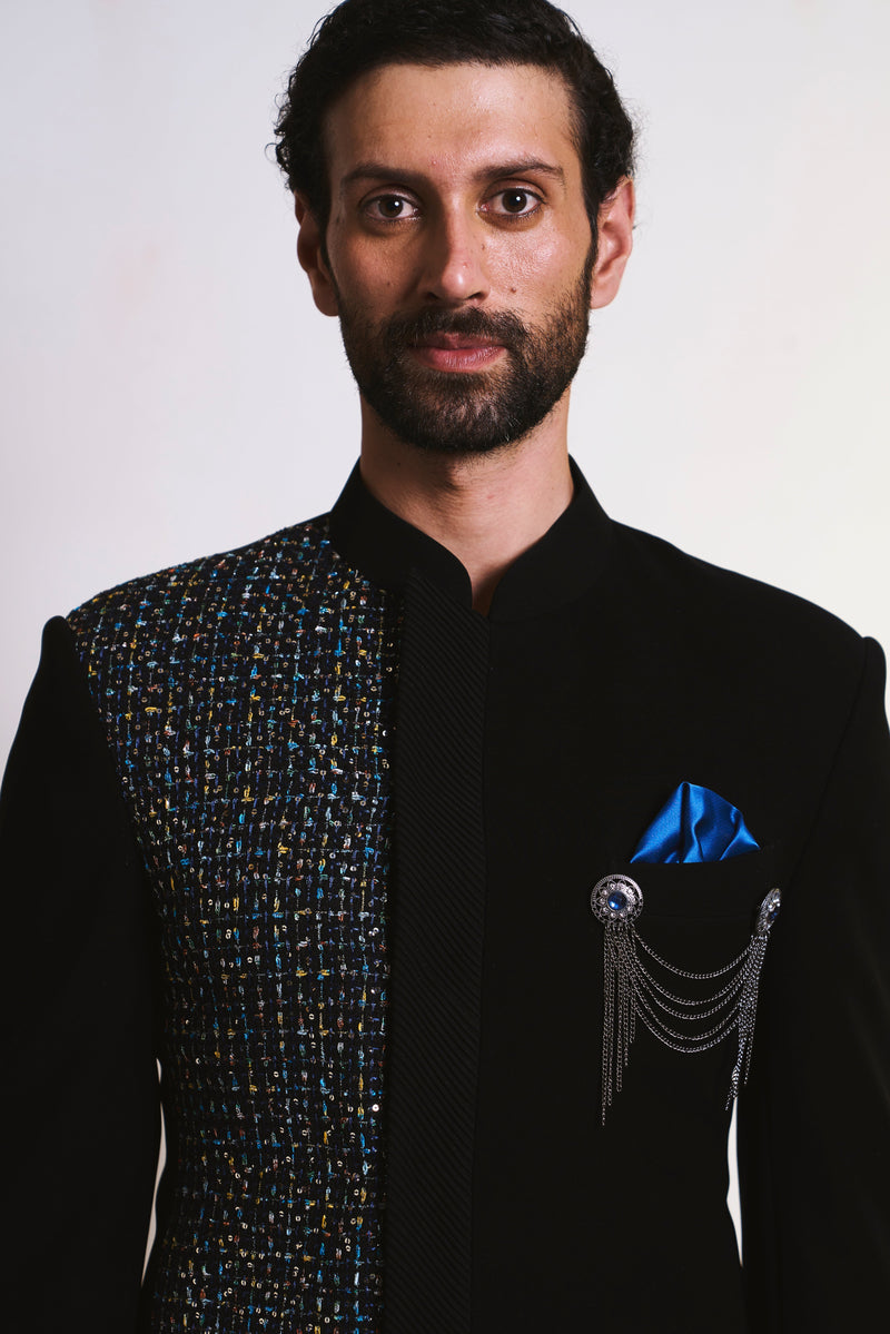 Gargee Designer's Satrangi Kala Jodhpuri Set Gargee