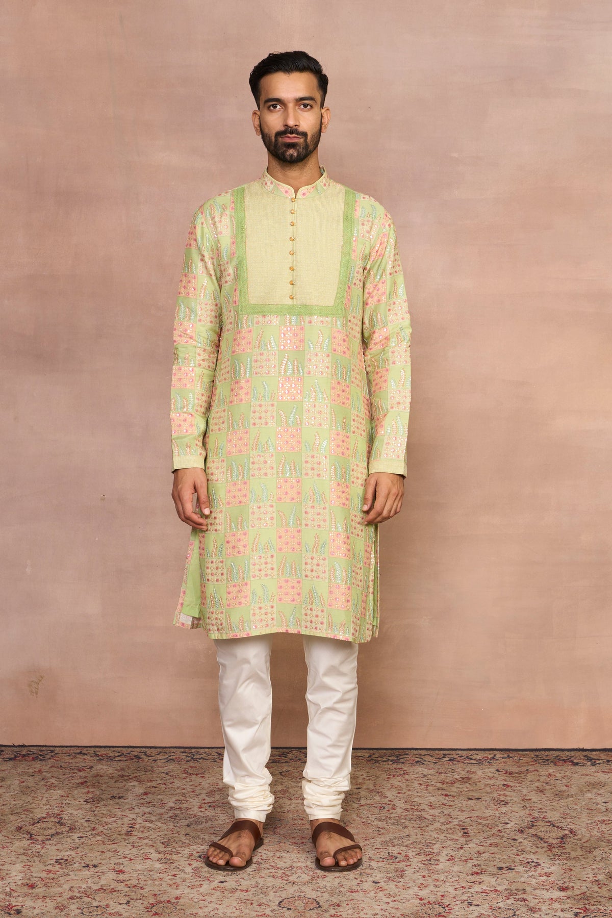 Gargee Designer's Darbaar Green Kurta Set Gargee