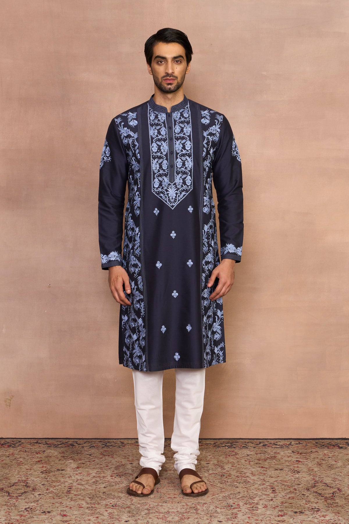 Gargee Designer's Khwaab Navy Kurta Set Gargee
