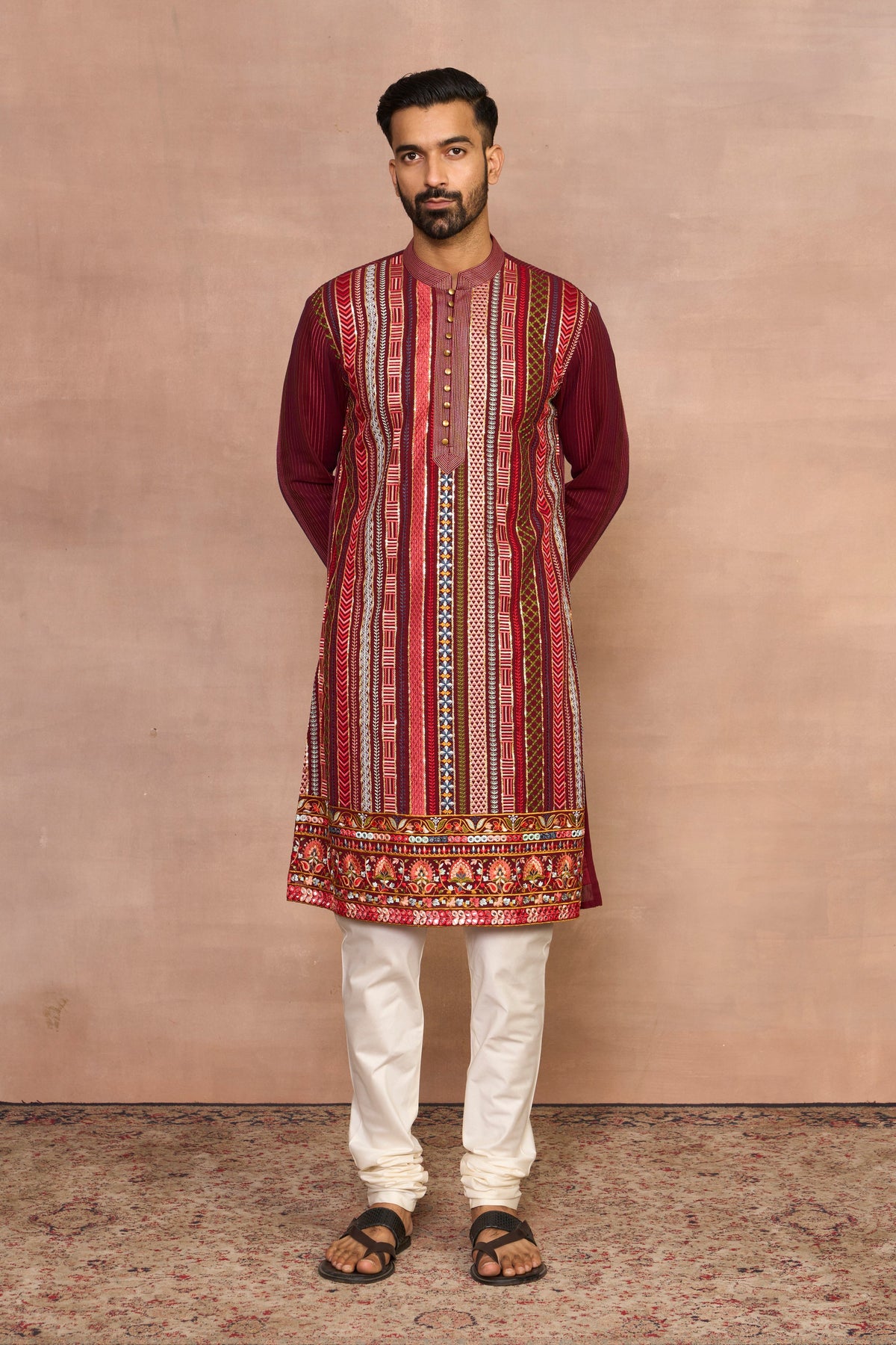 Gargee Designer's Shamsheer Multicolor Kurta Set Gargee