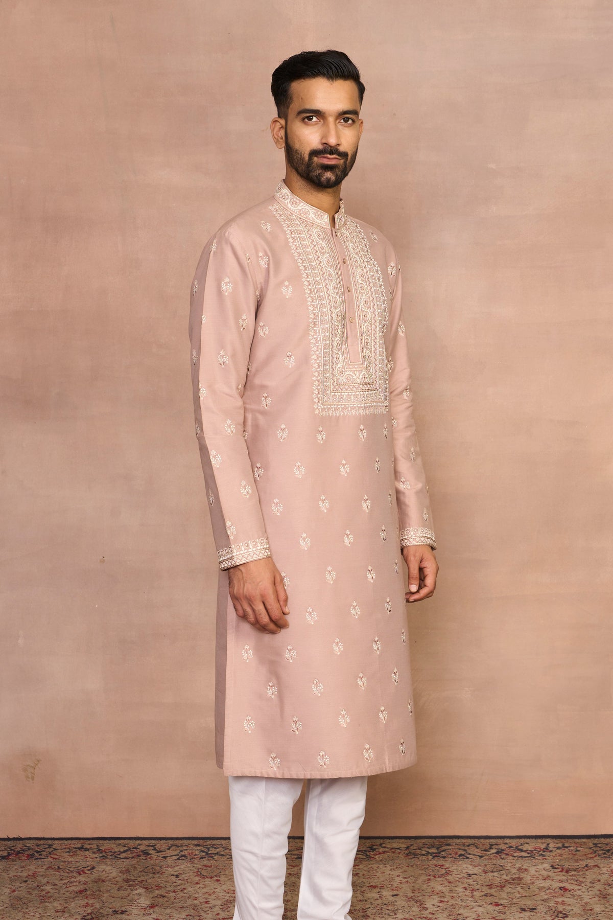 Gargee Designer's Tasveer Rose Gold Kurta Set Gargee