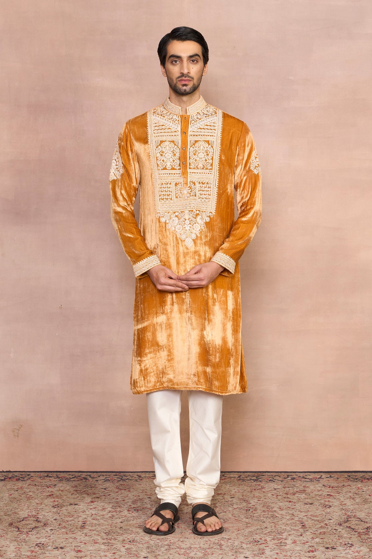 Gargee Designer's Chandni Turmeric Dori Kurta Set Gargee