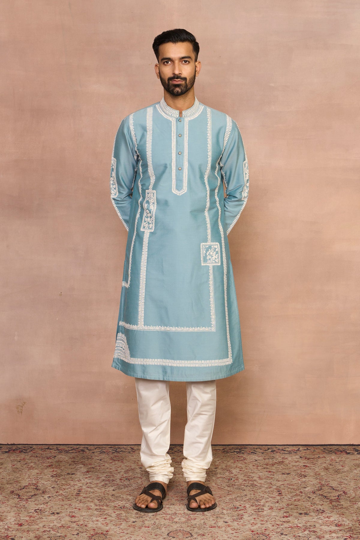 Gargee Designer's Raah Aqua Kurta Set Gargee
