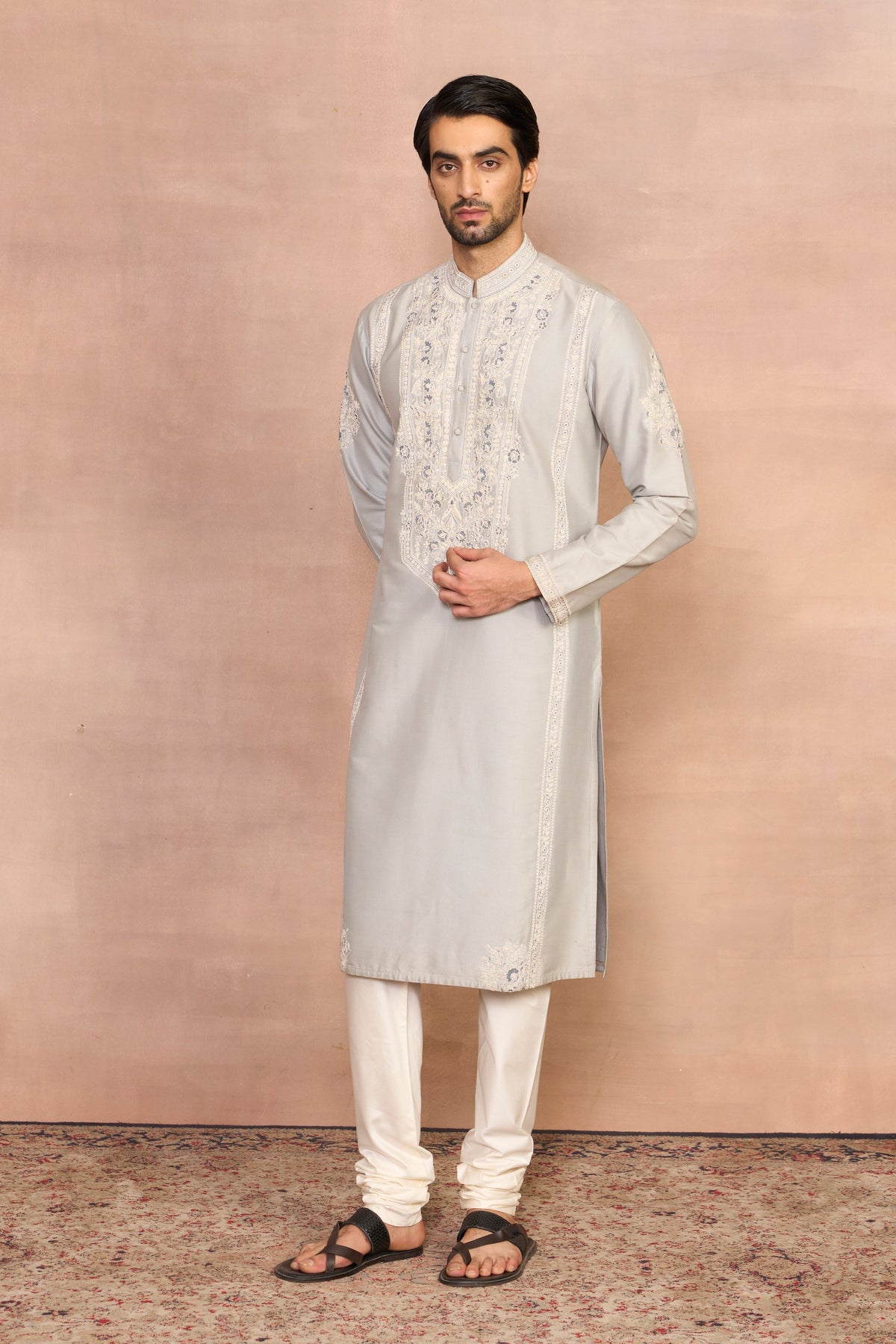 Gargee Designer's Mashhoor Grey Kurta Set Gargee