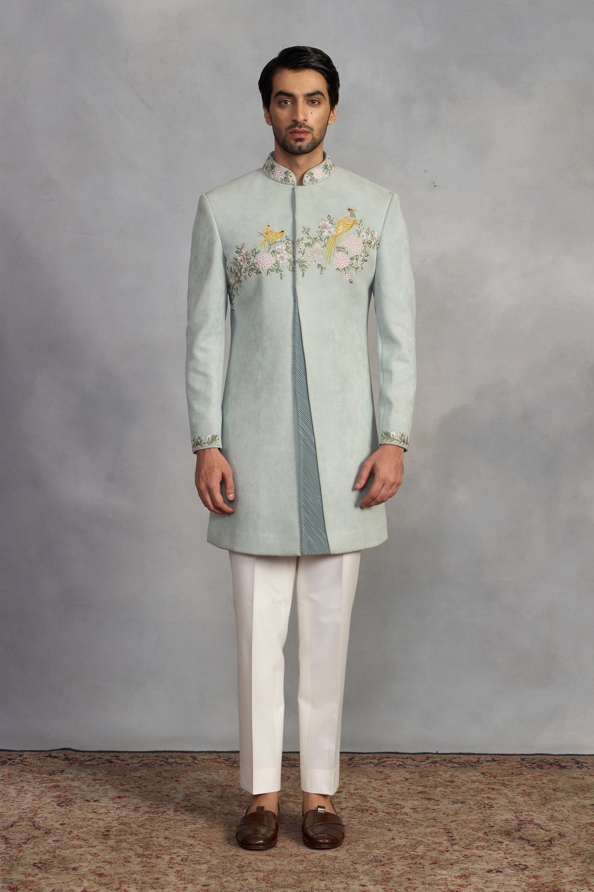 Gargee Designer's Jashn Mint Indowestern Set Gargee