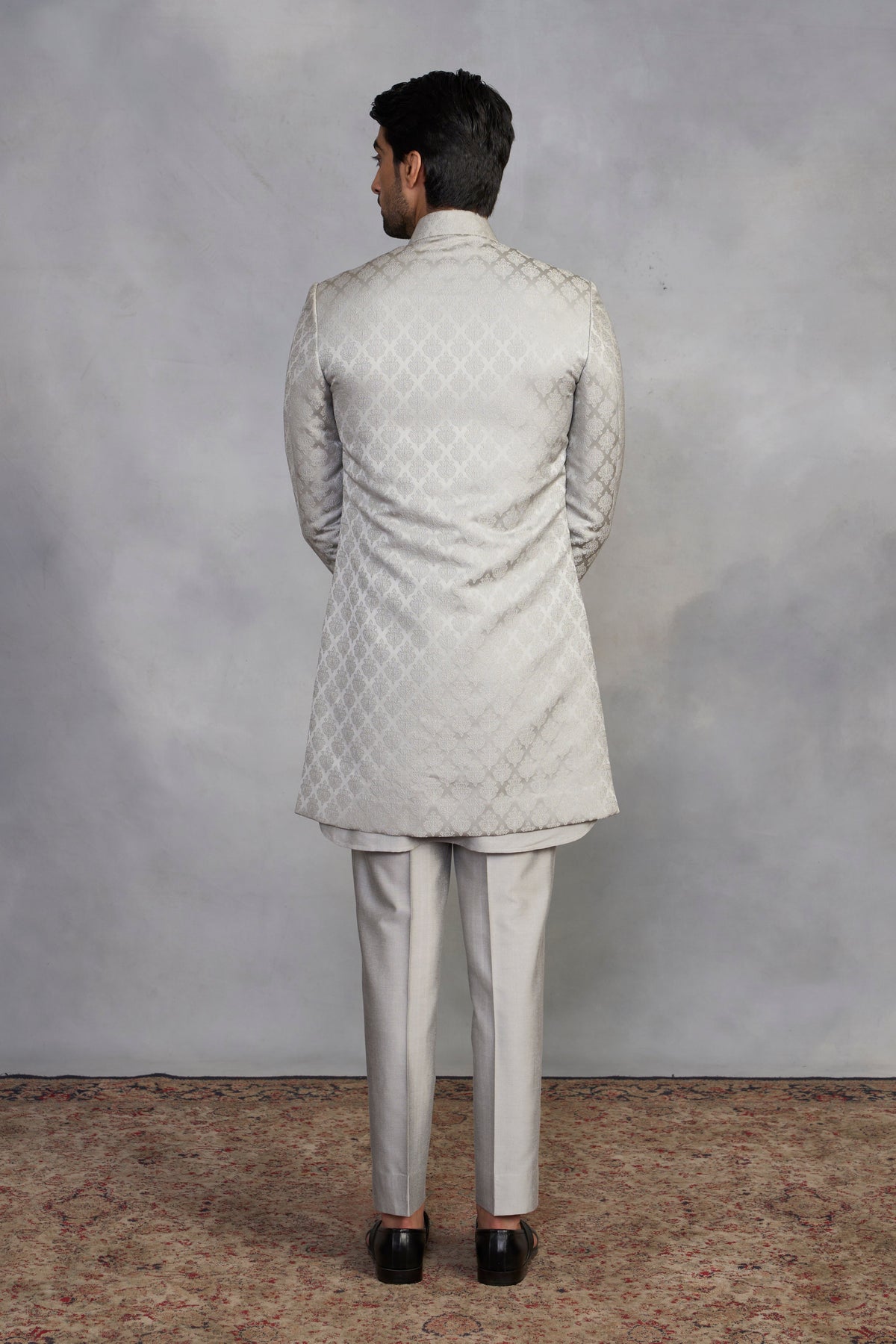Gargee Designer's Raag Grey Indowestern Set Gargee