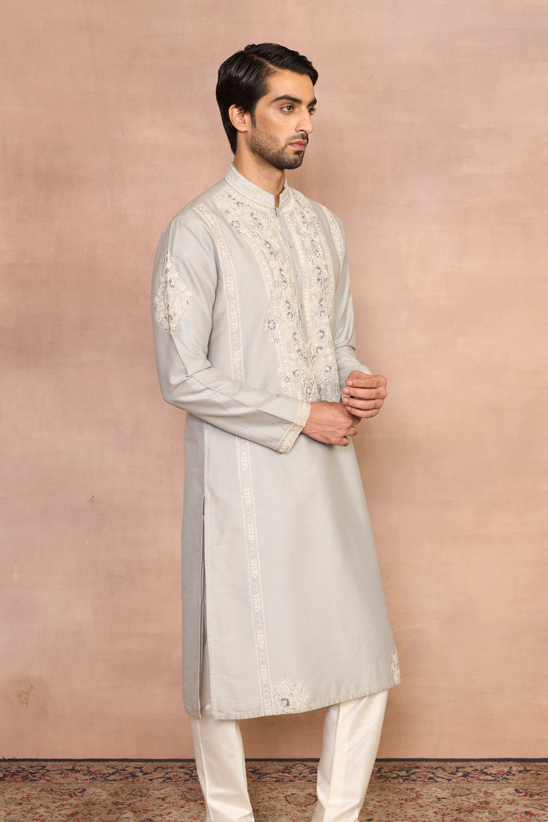 Gargee Designer's Mashhoor Grey Kurta Set Gargee