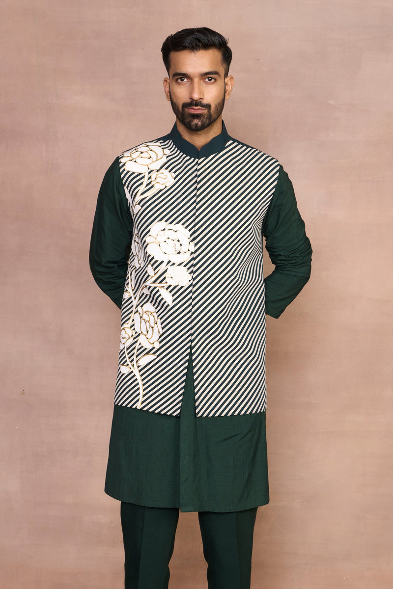 Gargee Designer's Gargee Designer's Meharban Green Bundi Set Gargee