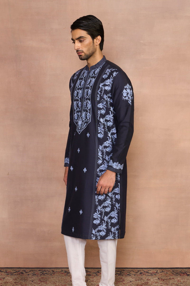 Gargee Designer's Khwaab Navy Kurta Set Gargee