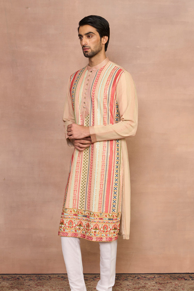Gargee Designer's Aftaab Multicolor Kurta Set Gargee