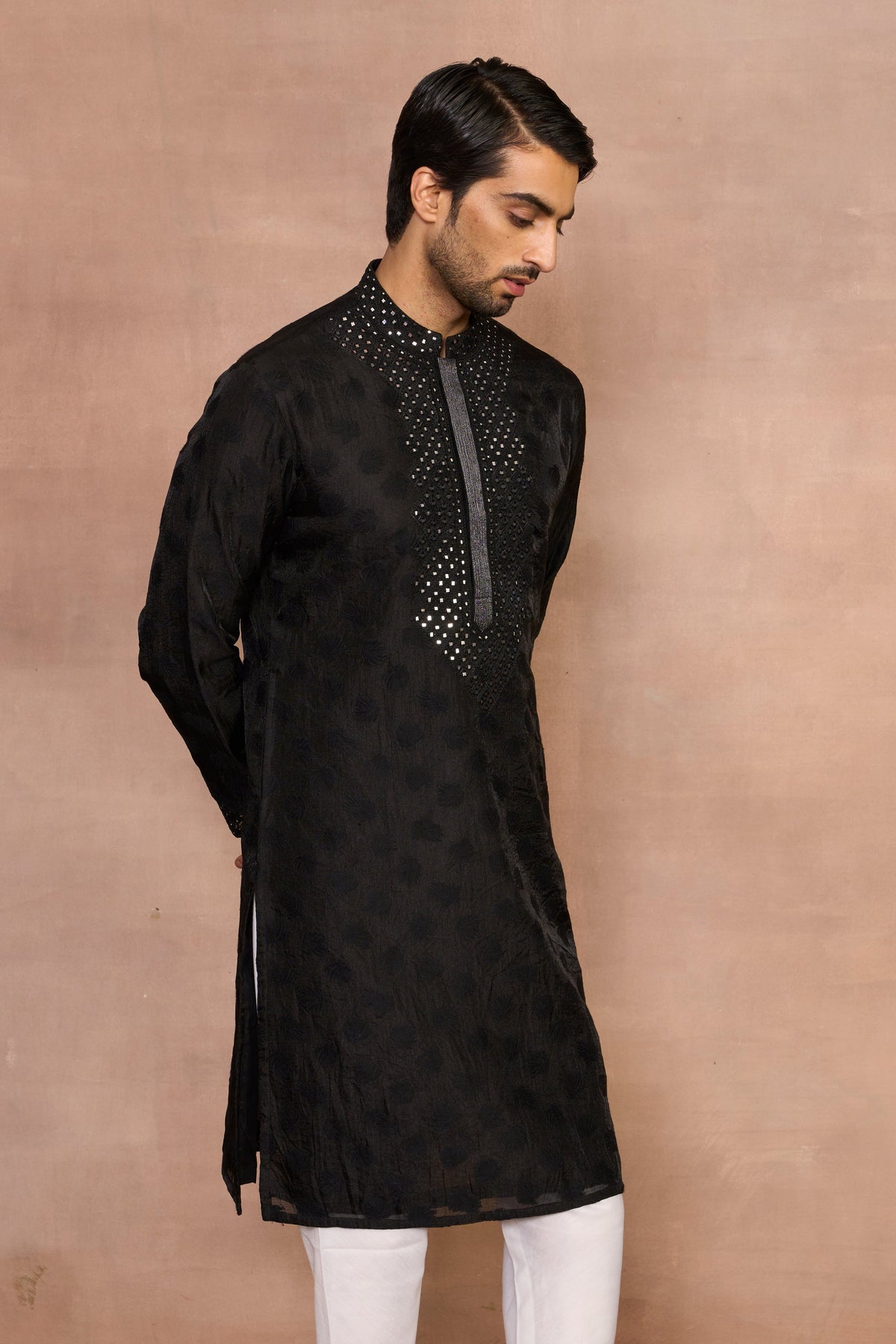 Gargee Designer's Parwaaz Black Kurta Set Gargee
